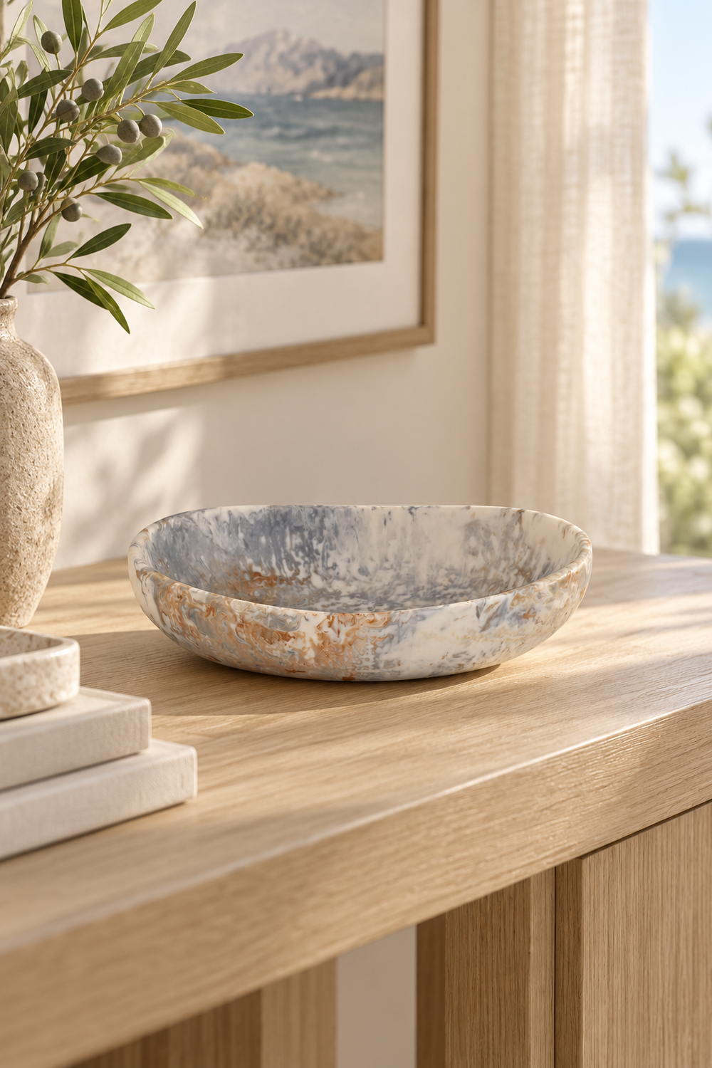 Pebble Cast Resin Bowl