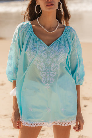 I AM PYLGRYM Sydney Top - Aqua