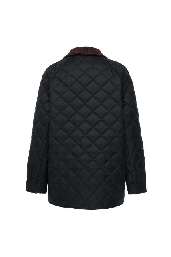 MOKE Daisy Quilt Jacket - Black - Magpie Style
