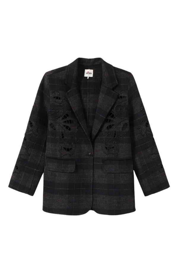 ME369 Kinsley Wool Jacket - Black - Magpie Style