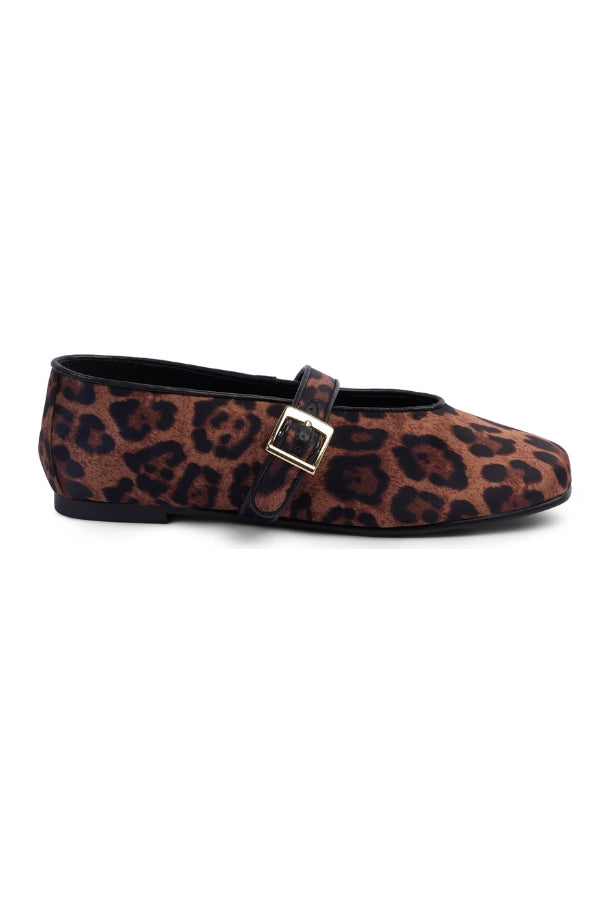 KATHRYN WILSON Isa Ballet - Leopard Satin - Magpie Style
