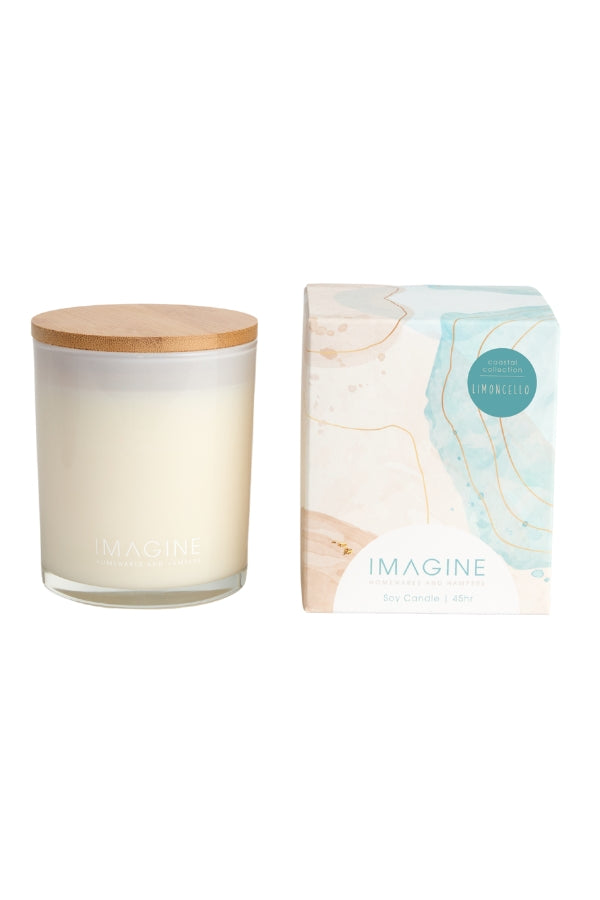 Limoncello Soy Wax Candle 310g - Clear - Magpie Style