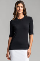 PAULA RYAN ESSENTIALS Easy Fit Half Sleeve Crew Neck Top - MicroModal - Paula Ryan