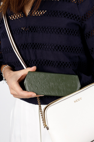 Fox and Leo glasses case - Olive