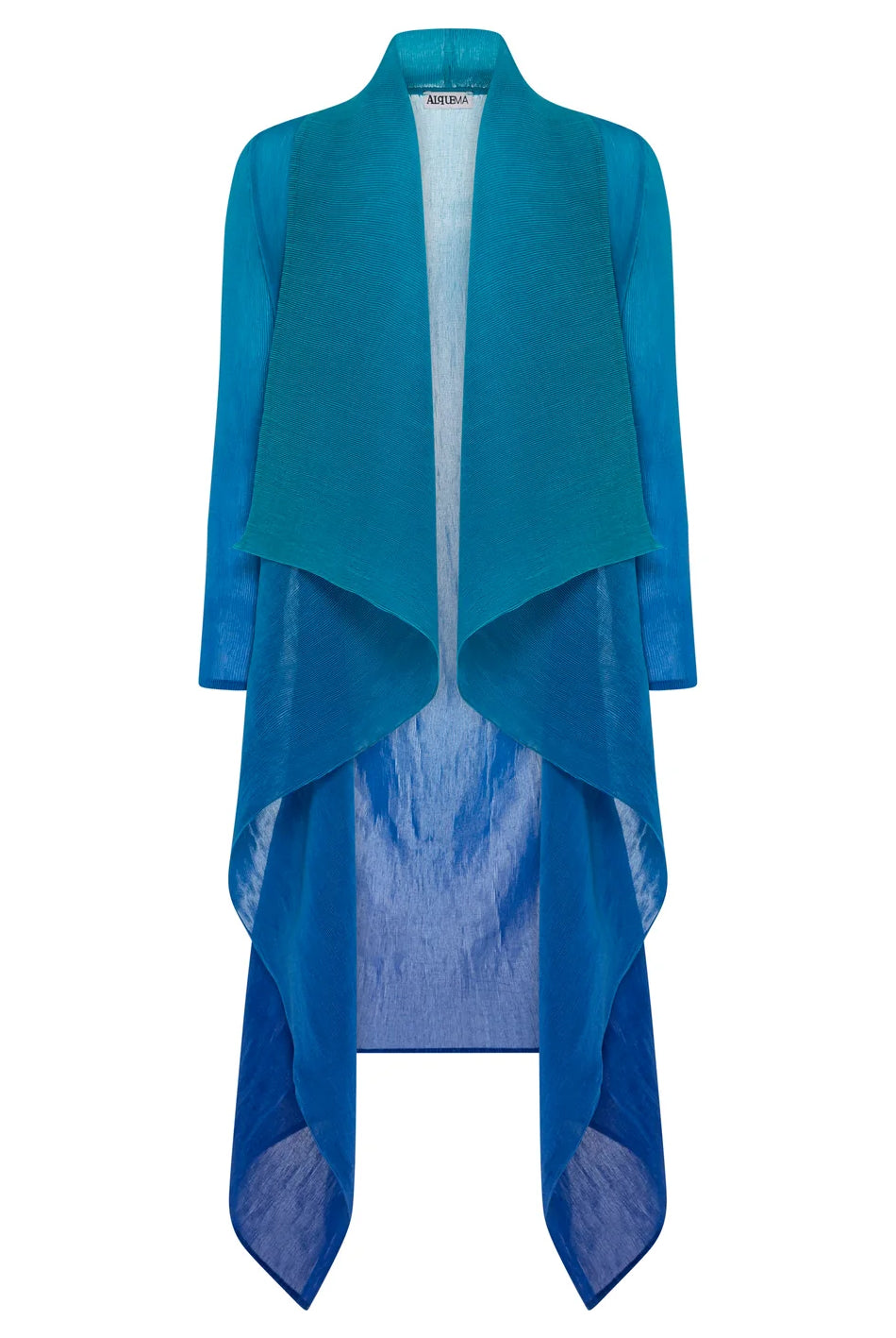 ALQUEMA - Collare Coat Ombre Blue Bird to Dazzling Blue - Magpie Style
