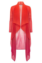 ALQUEMA - Collare Coat Ombre Flame to Beet - Magpie Style