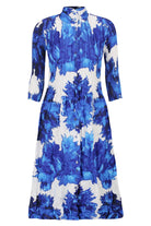 ALQUEMA - Nehru Coat Dress - Blue Quartz - Magpie Style