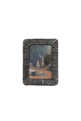 Ribbed Metal Photo Frame