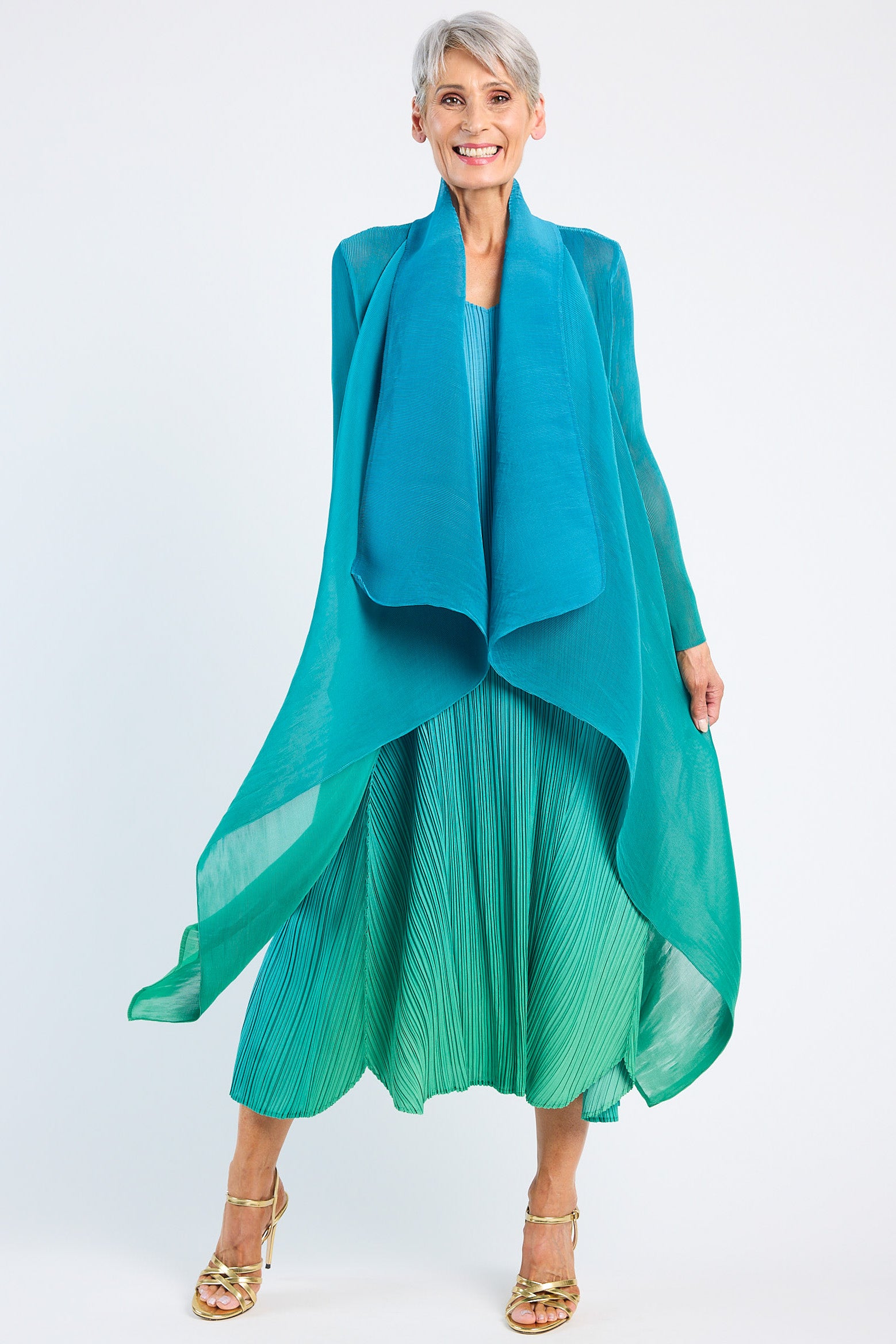 ALQUEMA - Long Estrella Dress Biscay to Fern - Magpie Style