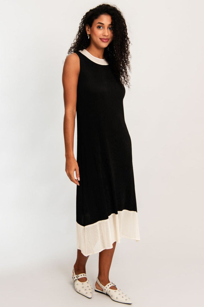 ALQUEMA - Kambe Dress - Black Cream - Magpie Style