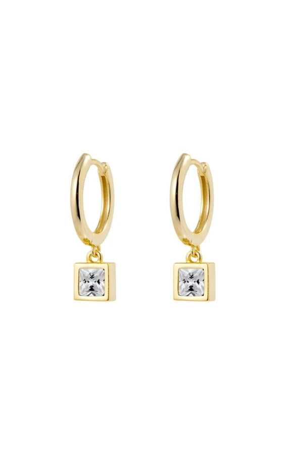 Aurora Huggie with White Drop - Magpie Style