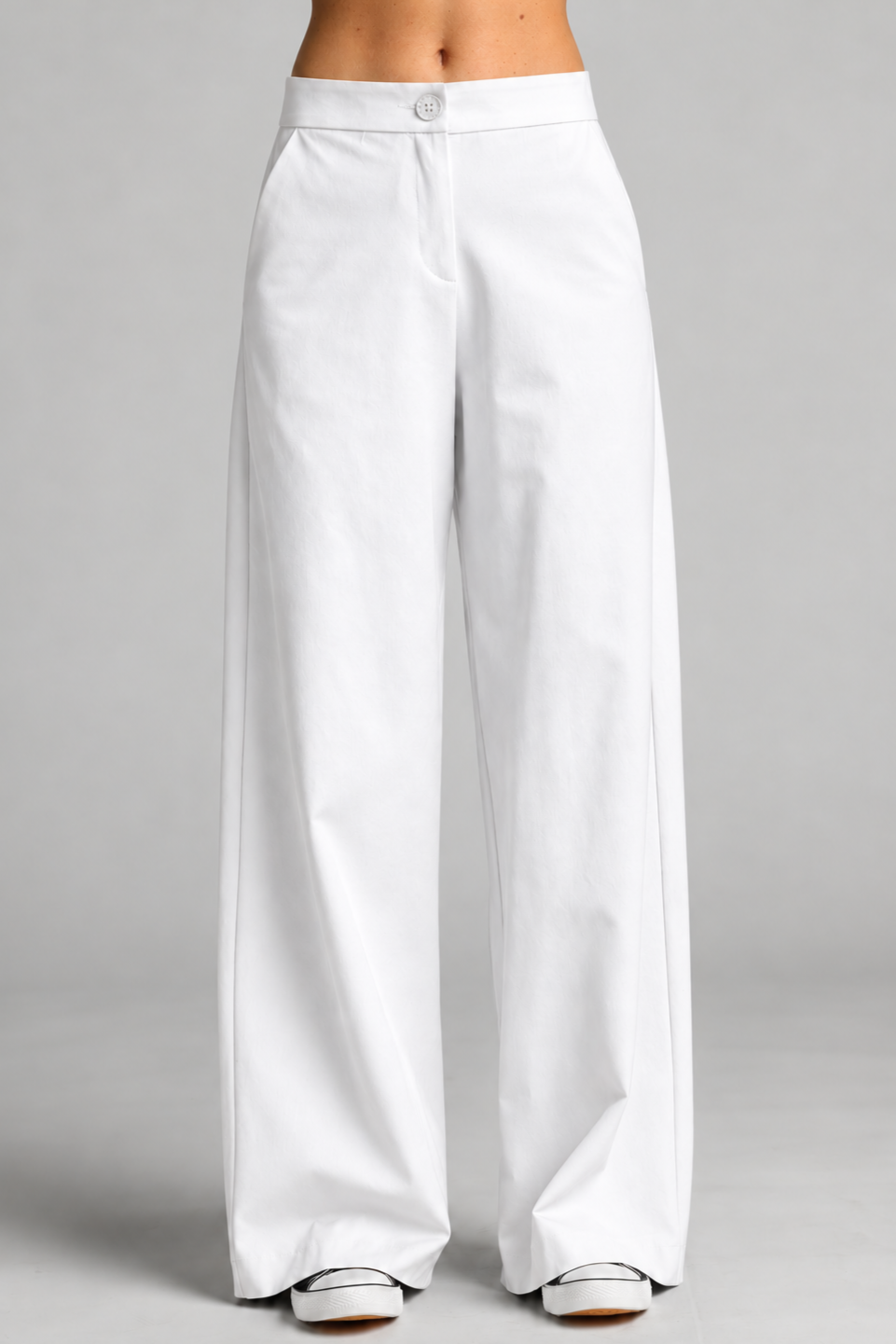 Sailor Stretch Pant - White Cotton Drill