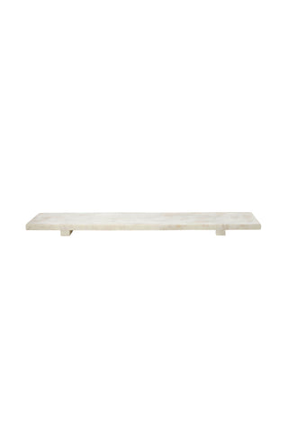 Facile Marble Footed Tray 20x70cm White