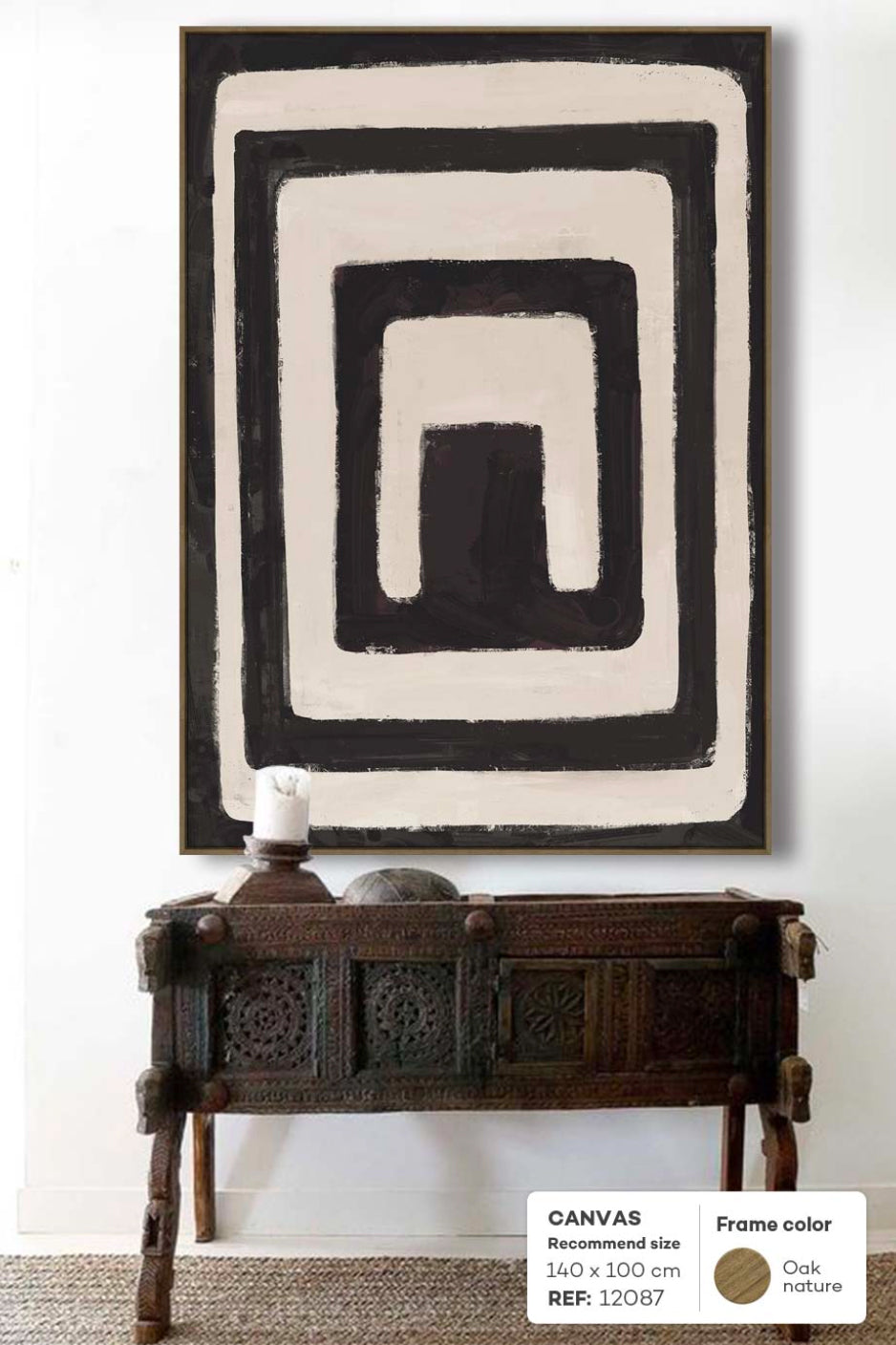 Billie Graphic Black and Sand Print - Magpie Style