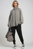 PAULA RYAN (Regular Length) Cuffed Cargo Pant - Black - Paula Ryan