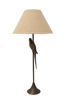 Slate Parrot Table Lamp - Magpie Style