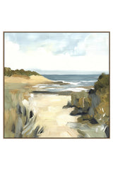 Beachside Scene - Square Art Print