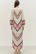 DEVOTION TWINS Beloved Long Dress - Navy/Red - Magpie Style