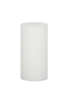 Ribbed Pillar Candle - White - Magpie Style