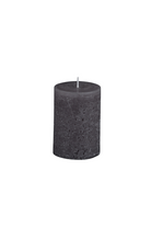 Small Terra Texture Pillar Candle - Charcoal - Magpie Style
