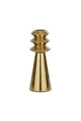 Zeus Conical Candleholder w Gold Finish - Tall