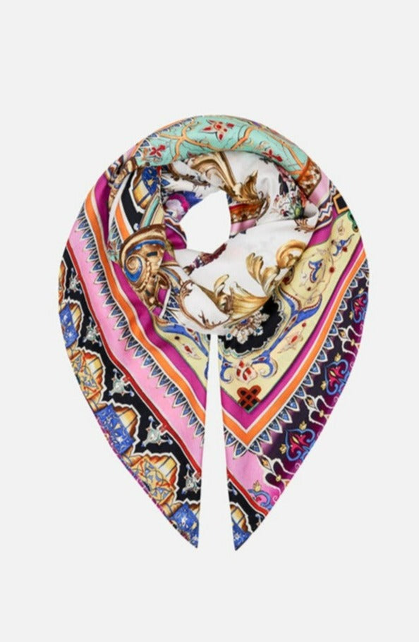 CAMILLA - Large square Scarf Friends With Frescos - Magpie Style