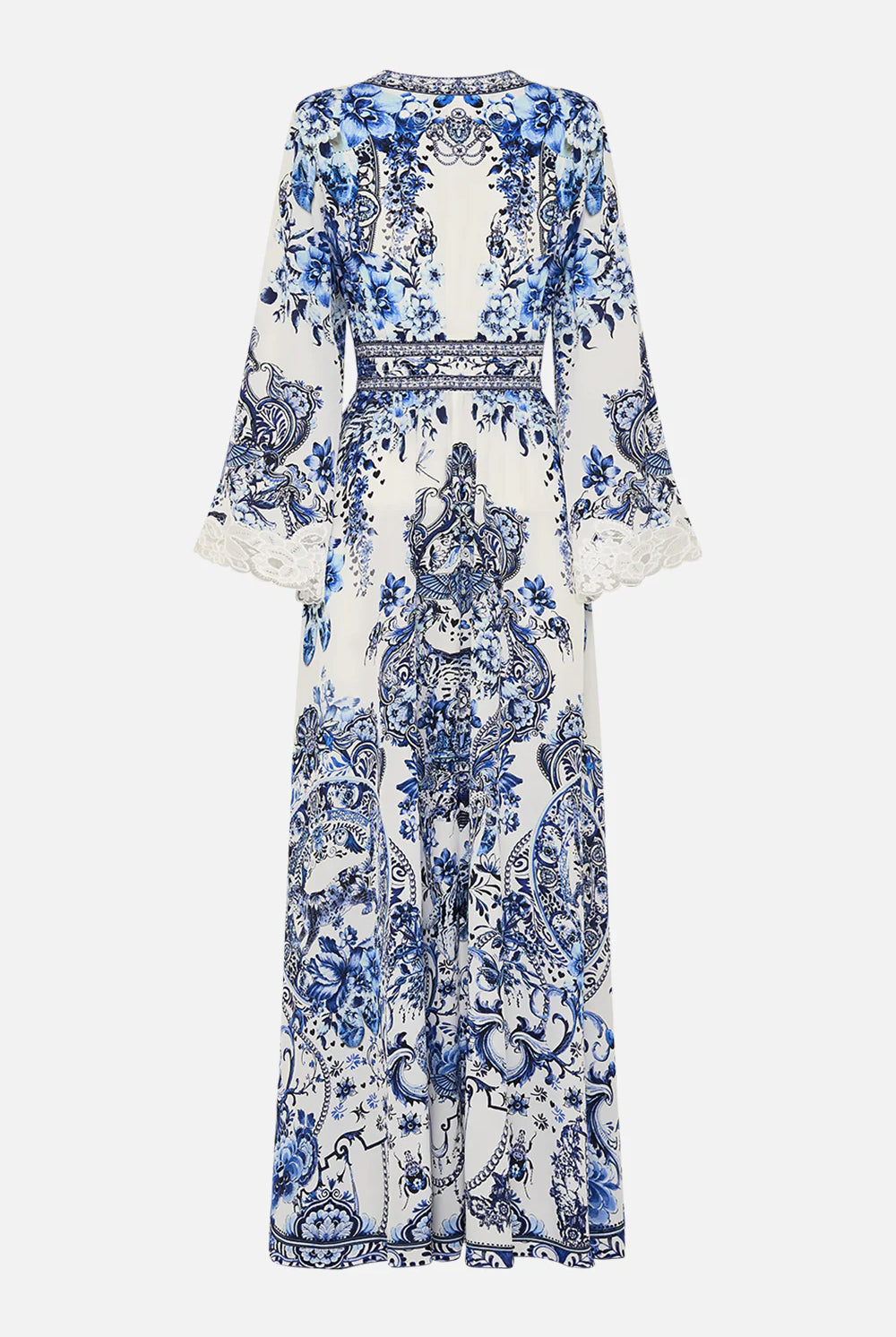 CAMILLA -  Kimono Sleeve Dress With Shirring Detail Glaze And Graze - Magpie Style