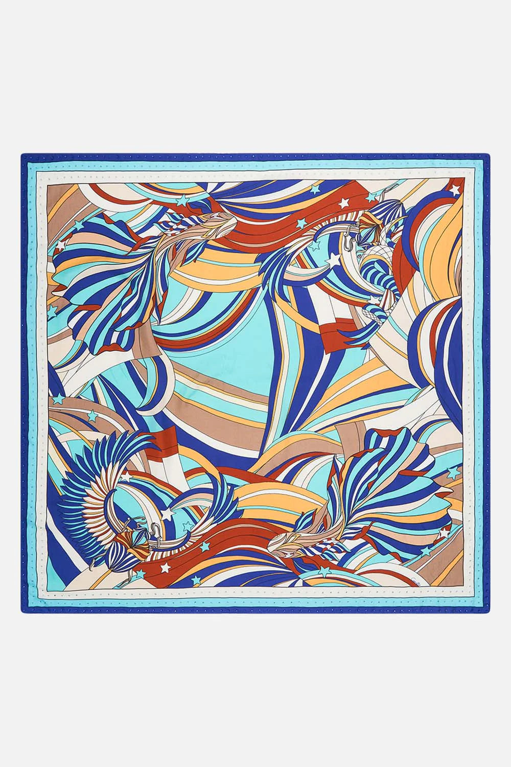 CAMILLA - Large Square Scarf Oasis Oracle - Magpie Style