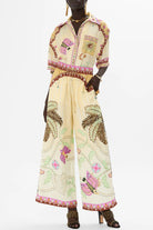 CAMILLA Straight Leg Pant - Aswan Abstract - Magpie Style