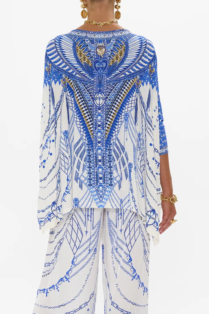 CAMILLA Scoop Neck Slouch Tee - Dancing with Daylight - Magpie Style
