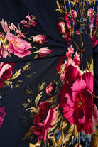 CAMILLA Long V Neck Twist Front Jersey Dress - Ornate On A Plate - Magpie Style