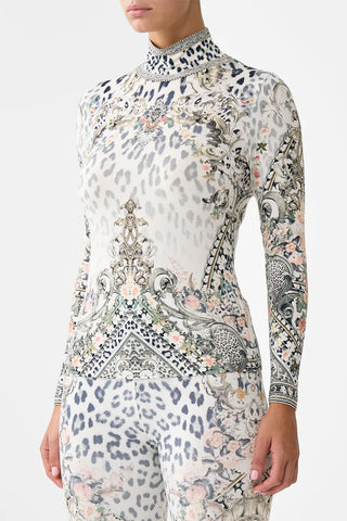 CAMILLA Jersey Turtleneck - Marble Heaven