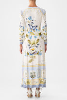 CAMILLA Gathered Jersey Long Dress - Botanical Ballads - Magpie Style