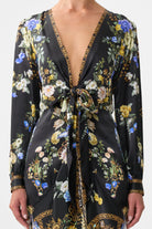 CAMILLA Tie Waist Long Sleeve Dress - Ottoman Elegance - Magpie Style