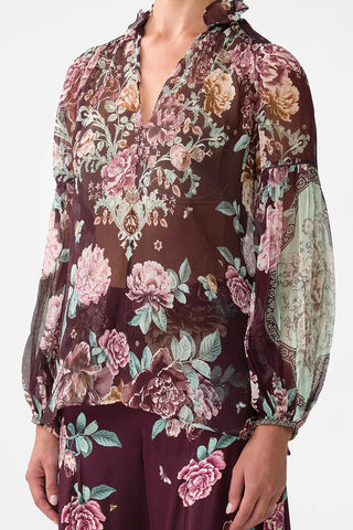 CAMILLA Frill Collared Blouse - If These Tiles Could Talk