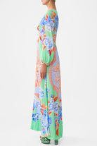 CAMILLA Printed Lantern Sleeve Dress - Topkapi Pop - Magpie Style