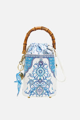 CAMILLA Drawstring Bucket Bag with Keyring - Isnik Lullaby
