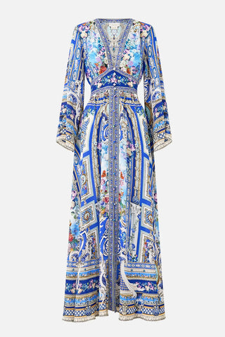 CAMILLA Kimono Sleeve Dress with Shirring Detail - Ottoman Opulence