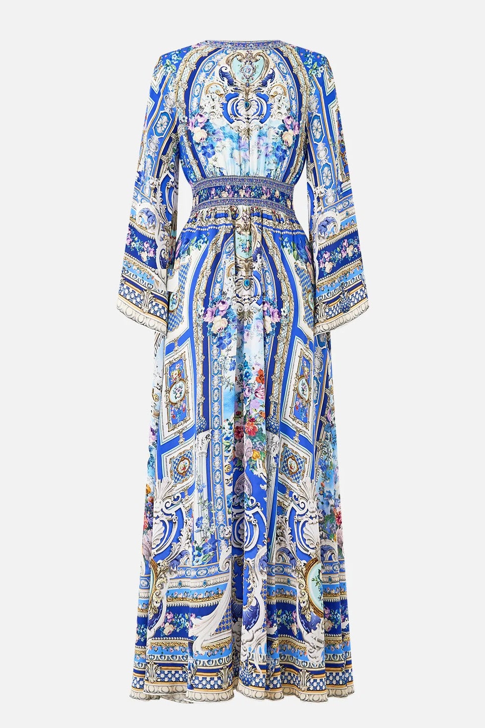 CAMILLA Kimono Sleeve Dress with Shirring Detail - Ottoman Opulence - Magpie Style