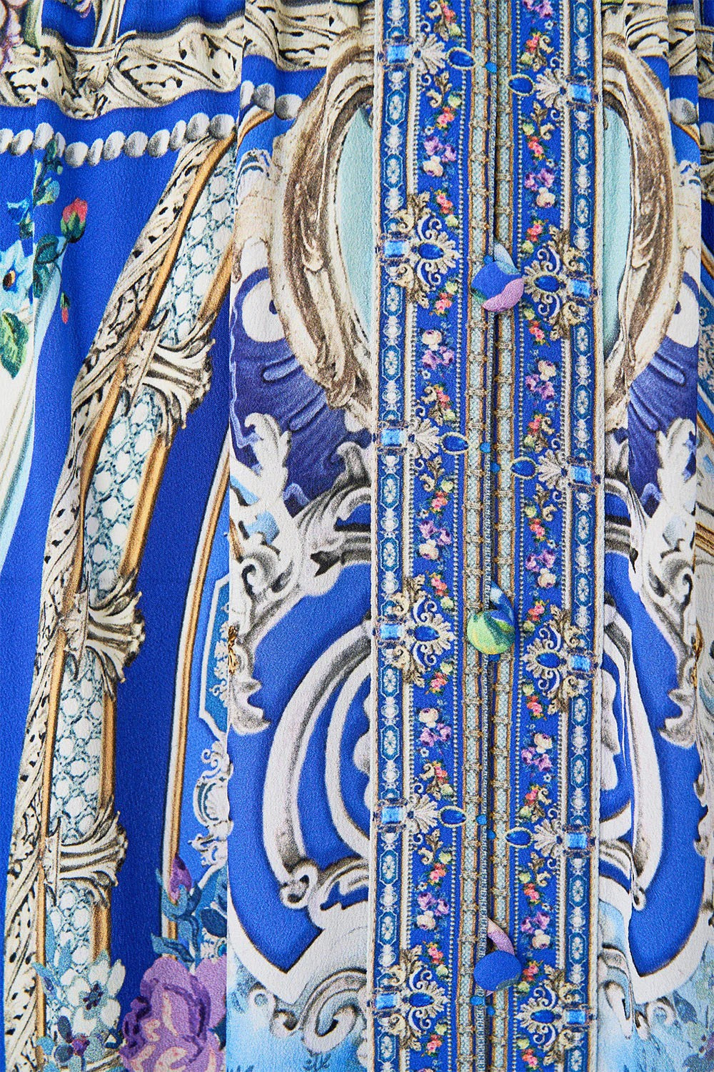 CAMILLA Kimono Sleeve Dress with Shirring Detail - Ottoman Opulence - Magpie Style