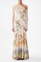 CAMILLA Lace Splice One Shoulder Dress - Twilight In Istanbul - Magpie Style