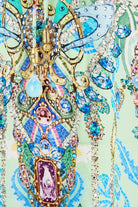 CAMILLA Short Lace Up Kaftan - Midsummer Mosaics - Magpie Style