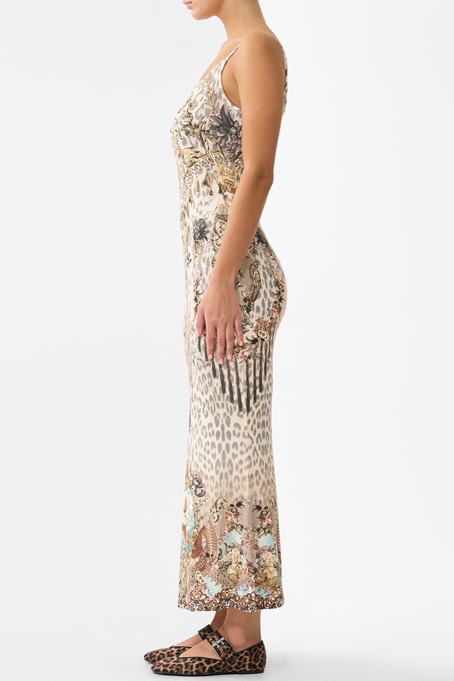 CAMILLA Jersey Strappy Dress - Aranjuez Animalia - Magpie Style