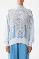 CAMILLA Silk Front Turtle Neck Knit - The Hum Of The Alhambra - Magpie Style