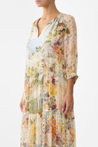 CAMILLA Long Gathered Panel Dress - The Architects of Alcazar - Magpie Style