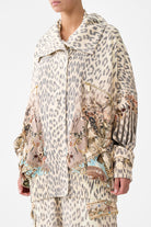 CAMILLA Oversized Jersey Parker Jacket - Aranjuez Animalia - Magpie Style