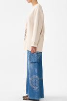 CAMILLA Boxy Crew Neck Jumper - Aranjuez Animalia - Magpie Style