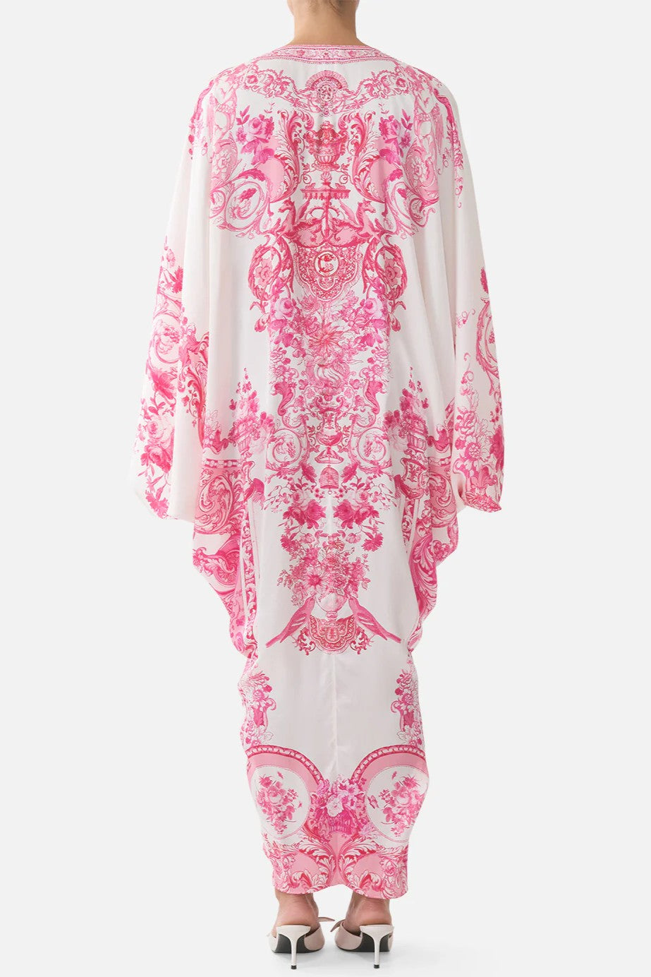 CAMILLA T Shape Long Kaftan - Livin La Vida Rosa - Magpie Style