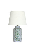 Palm Leaf Crackled Lamp - Magpie Style