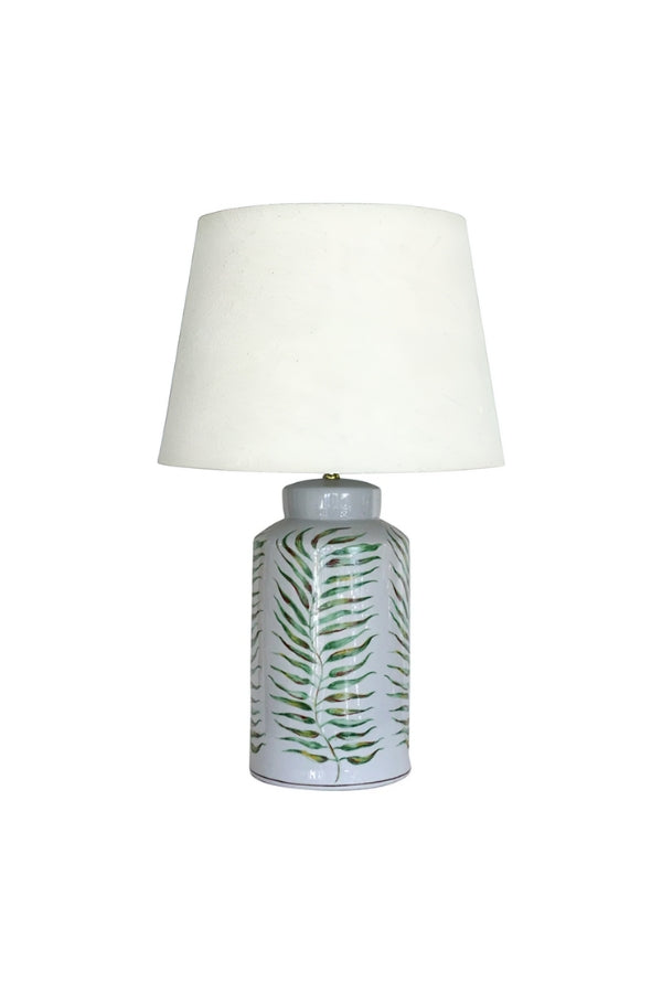 Palm Leaf Crackled Lamp - Magpie Style